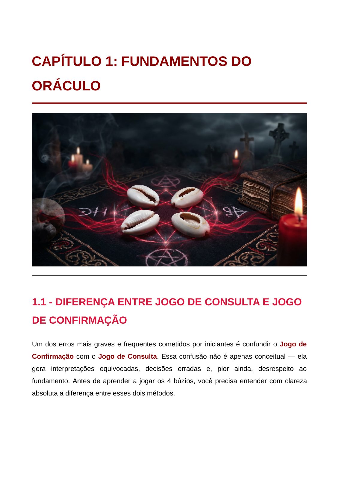 Diferença entre consulta e confirmação